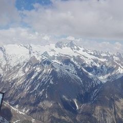 Flugwegposition um 12:17:41: Aufgenommen in der Nähe von Gemeinde Matrei in Osttirol, Österreich in 3387 Meter