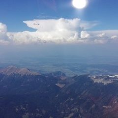Flugwegposition um 13:56:09: Aufgenommen in der Nähe von Jesenice, Slowenien in 2889 Meter