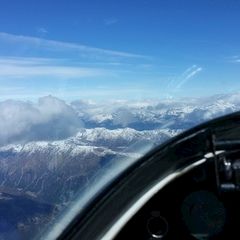 Flugwegposition um 11:03:10: Aufgenommen in der Nähe von Gemeinde Kartitsch, Österreich in 3943 Meter