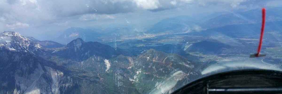 Flugwegposition um 08:52:59: Aufgenommen in der Nähe von Gemeinde St. Jakob im Rosental, Österreich in 2069 Meter