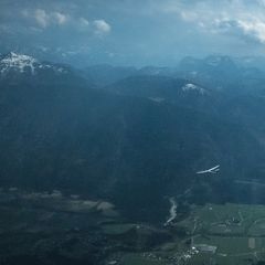 Flugwegposition um 14:06:56: Aufgenommen in der Nähe von Gemeinde Sillian, 9920, Österreich in 3857 Meter