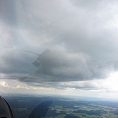 Flugwegposition um 13:09:22: Aufgenommen in der Nähe von Okres Jindřichův Hradec, Tschechien in 1420 Meter