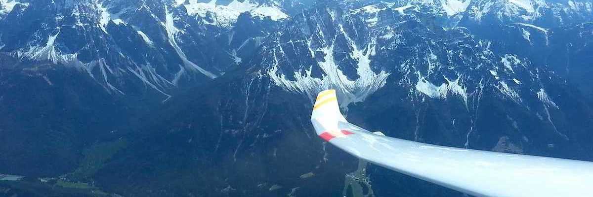 Flugwegposition um 12:38:33: Aufgenommen in der Nähe von 39034 Toblach, Bozen, Italien in 3469 Meter