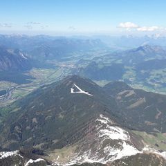 Flugwegposition um 14:26:01: Aufgenommen in der Nähe von Gemeinde Schwaz, Österreich in 2845 Meter