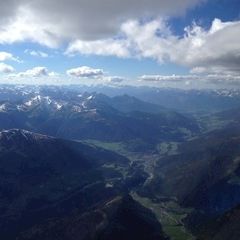 Flugwegposition um 15:21:58: Aufgenommen in der Nähe von Gemeinde Gries am Brenner, Österreich in 3507 Meter
