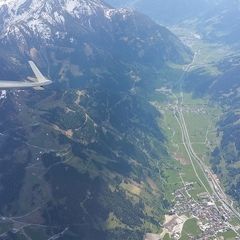 Flugwegposition um 11:51:39: Aufgenommen in der Nähe von Gemeinde Dorfgastein, Österreich in 3094 Meter