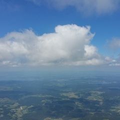 Flugwegposition um 12:08:46: Aufgenommen in der Nähe von Gemeinde St. Veit im Mühlkreis, Österreich in 2309 Meter