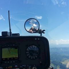 Flugwegposition um 13:23:46: Aufgenommen in der Nähe von Randegg, Österreich in 1568 Meter