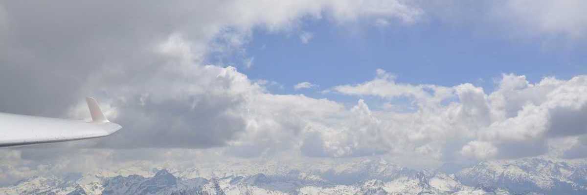 Flugwegposition um 12:33:00: Aufgenommen in der Nähe von Maloja, Schweiz in 3730 Meter