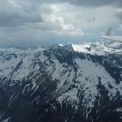 Flugwegposition um 12:46:05: Aufgenommen in der Nähe von Gemeinde Uttendorf, Österreich in 2919 Meter