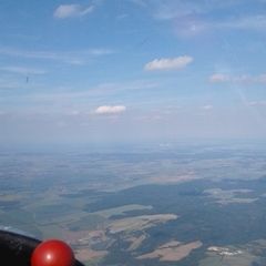 Flugwegposition um 14:40:14: Aufgenommen in der Nähe von Okres Třebíč, Tschechien in 2041 Meter