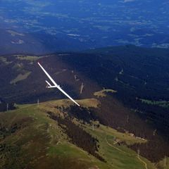 Flugwegposition um 13:24:23: Aufgenommen in der Nähe von Gemeinde St. Georgen im Lavanttal, Österreich in 2579 Meter
