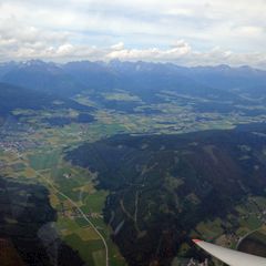 Flugwegposition um 12:46:21: Aufgenommen in der Nähe von Gemeinde St. Margarethen im Lungau, Österreich in 2518 Meter
