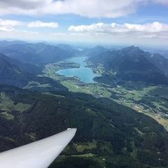 Flugwegposition um 13:30:20: Aufgenommen in der Nähe von Gemeinde Bad Goisern am Hallstättersee, Österreich in 2209 Meter
