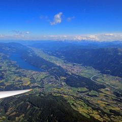 Flugwegposition um 14:43:41: Aufgenommen in der Nähe von Gemeinde Trebesing, Österreich in 3401 Meter