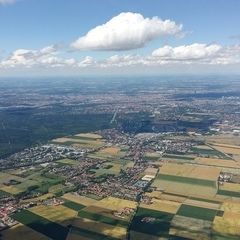Flugwegposition um 12:34:32: Aufgenommen in der Nähe von München, Deutschland in 1865 Meter