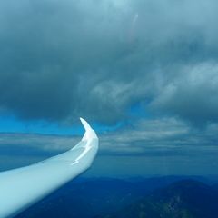 Flugwegposition um 14:20:01: Aufgenommen in der Nähe von St. Gallen, Österreich in 2326 Meter