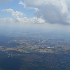 Flugwegposition um 11:44:28: Aufgenommen in der Nähe von Regensburg, Deutschland in 1709 Meter