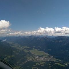 Flugwegposition um 11:51:35: Aufgenommen in der Nähe von Gemeinde Kötschach-Mauthen, Österreich in 2348 Meter
