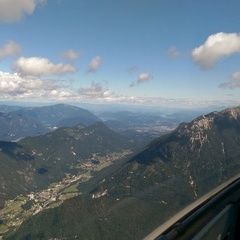 Flugwegposition um 12:19:02: Aufgenommen in der Nähe von Gemeinde Bad Bleiberg, Österreich in 2156 Meter