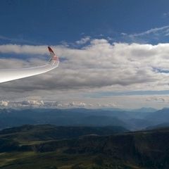 Flugwegposition um 14:45:15: Aufgenommen in der Nähe von 39058 Sarntal, Bozen, Italien in 2854 Meter