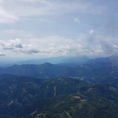 Flugwegposition um 10:41:57: Aufgenommen in der Nähe von St. Ilgen, 8621 St. Ilgen, Österreich in 2206 Meter