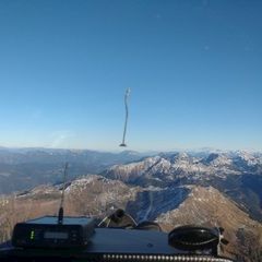 Flugwegposition um 14:46:59: Aufgenommen in der Nähe von Gemeinde Kötschach-Mauthen, Österreich in 2436 Meter