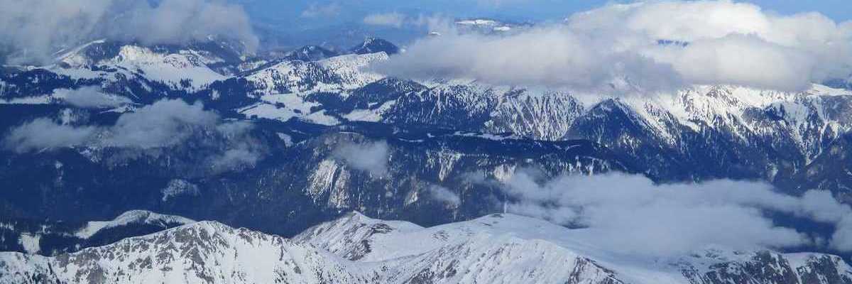 Flugwegposition um 15:00:09: Aufgenommen in der Nähe von Gemeinde Turnau, Österreich in 2823 Meter