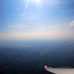 Flugwegposition um 13:25:12: Aufgenommen in der Nähe von Okres Prievidza, Slowakei in 1572 Meter