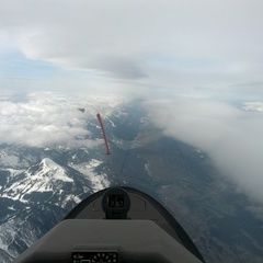 Flugwegposition um 10:48:06: Aufgenommen in der Nähe von Gemeinde St. Stefan im Gailtal, Österreich in 3805 Meter