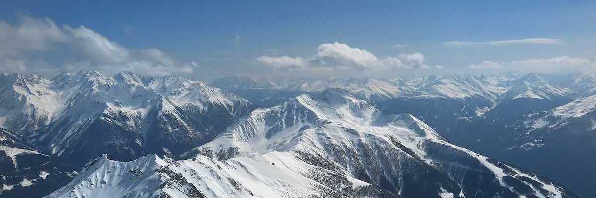 Flugwegposition um 12:54:04: Aufgenommen in der Nähe von Gemeinde Virgen, 9972, Österreich in 2850 Meter