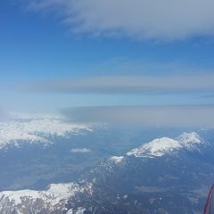 Flugwegposition um 14:07:28: Aufgenommen in der Nähe von Gemeinde Lesachtal, Österreich in 4375 Meter