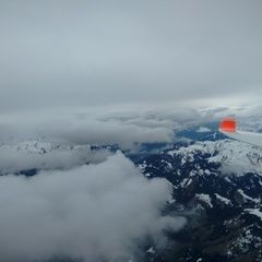 Flugwegposition um 13:27:24: Aufgenommen in der Nähe von Gemeinde St. Veit im Pongau, Österreich in 3366 Meter