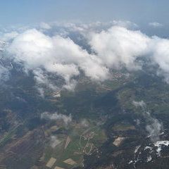 Flugwegposition um 11:58:33: Aufgenommen in der Nähe von Gemeinde Aigen im Ennstal, Österreich in 3446 Meter