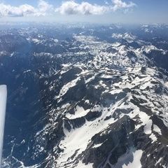 Flugwegposition um 12:54:05: Aufgenommen in der Nähe von Gemeinde Thörl, Österreich in 3130 Meter