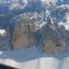 Flugwegposition um 14:49:28: Aufgenommen in der Nähe von 39034 Toblach, Bozen, Italien in 3233 Meter