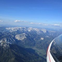 Flugwegposition um 15:40:56: Aufgenommen in der Nähe von Hafning bei Trofaiach, Österreich in 3037 Meter
