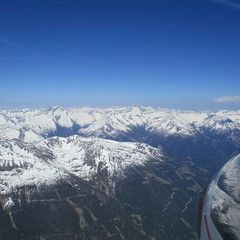 Flugwegposition um 13:53:16: Aufgenommen in der Nähe von Gemeinde Flattach, 9831, Österreich in 3290 Meter