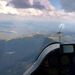 Flugwegposition um 14:00:37: Aufgenommen in der Nähe von Cham, Deutschland in 2234 Meter