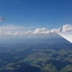 Flugwegposition um 15:20:37: Aufgenommen in der Nähe von Gemeinde Pfarrkirchen im Mühlkreis, Österreich in 2227 Meter