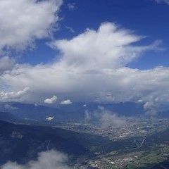 Flugwegposition um 12:13:47: Aufgenommen in der Nähe von Gemeinde Arnoldstein, Arnoldstein, Österreich in 2219 Meter