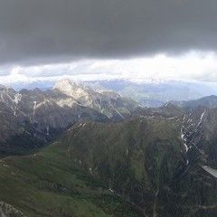 Flugwegposition um 12:54:31: Aufgenommen in der Nähe von 39030 Vintl, Bozen, Italien in 2944 Meter