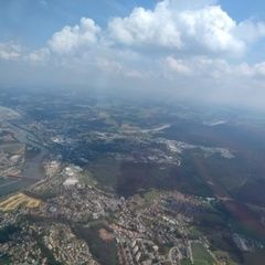 Flugwegposition um 12:18:17: Aufgenommen in der Nähe von Niederbayern, Deutschland in 1319 Meter