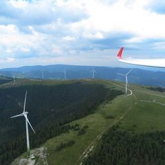 Flugwegposition um 13:48:47: Aufgenommen in der Nähe von Ganz, 8680 Ganz, Österreich in 2323 Meter