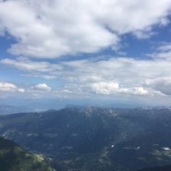 Flugwegposition um 14:36:56: Aufgenommen in der Nähe von 39020 Schnals, Bozen, Italien in 3257 Meter