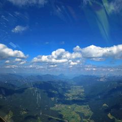 Flugwegposition um 15:07:01: Aufgenommen in der Nähe von Gemeinde Kirchbach, Österreich in 2557 Meter