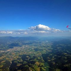 Flugwegposition um 16:34:25: Aufgenommen in der Nähe von Gemeinde Wolfsberg, Wolfsberg, Österreich in 2187 Meter