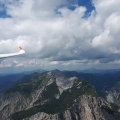 Flugwegposition um 13:28:23: Aufgenommen in der Nähe von Gemeinde Wildalpen, 8924, Österreich in 1955 Meter