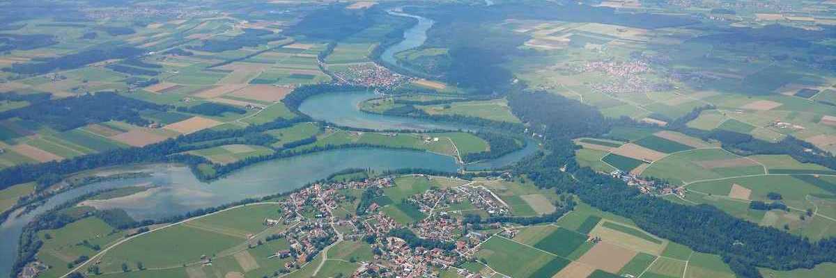 Flugwegposition um 12:34:28: Aufgenommen in der Nähe von Landsberg am Lech, Deutschland in 1803 Meter