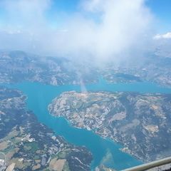 Flugwegposition um 12:42:07: Aufgenommen in der Nähe von Département Alpes-de-Haute-Provence, Frankreich in 3085 Meter